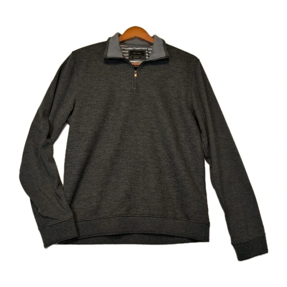 Porter & Ash Lg 2-Tone Structure Jacket 1/4 Zip GrandpaCore Layered Warm Cozy